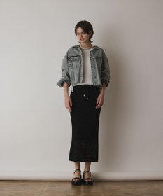 GRACE CONTINENTAL フードジップデニムジャケット