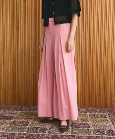 GRACE CONTINENTAL ボックスプリーツパンツ