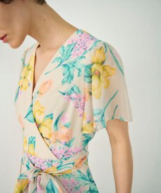 GRACE CONTINENTAL ミモザプリントワンピース