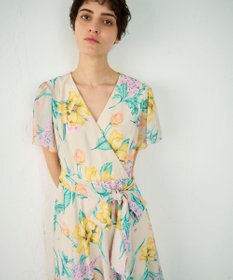 GRACE CONTINENTAL ミモザプリントワンピース