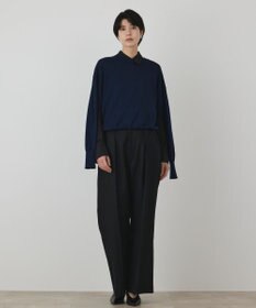 GRACE CONTINENTAL ウールスリットニットトップ