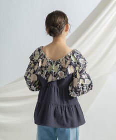 特価商品  / フリル刺繍トップ GRACE CONTINENTAL GRACE | CONTINENTAL トップス