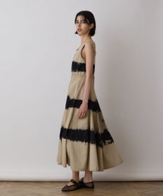 GRACE CONTINENTAL デニム切替サーキュラーワンピース