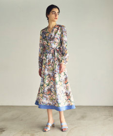 GRACE CONTINENTAL グラデフラワープリントスカート