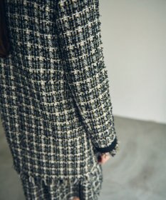 GRACE CONTINENTAL フリンジツイードジャケット