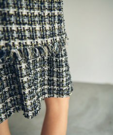 GRACE CONTINENTAL フリンジツイードジャケット