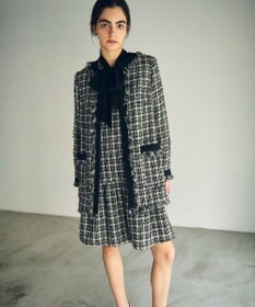 GRACE CONTINENTAL フリンジツイードジャケット