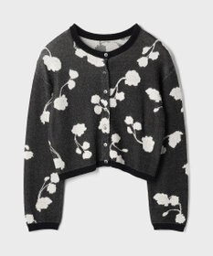 GRACE CONTINENTAL フクレジャガードニットカーディガン