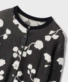 GRACE CONTINENTAL フクレジャガードニットカーディガン