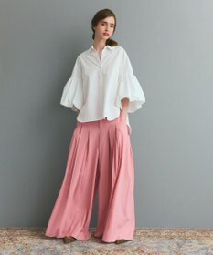 GRACE CONTINENTAL ボックスプリーツパンツ