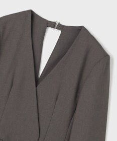 GRACE CONTINENTAL バックシャンノーカラージャケット