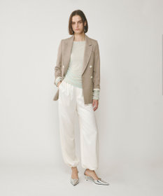 GRACE CONTINENTAL リネンライクダブルジャケット