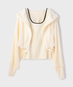 GRACE CONTINENTAL ルーズパーカーsetトップ