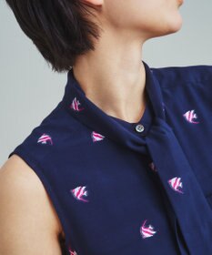 GRACE CONTINENTAL エンゼルフィッシュジャガードワンピース