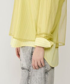 GRACE CONTINENTAL チュールレイヤードシャツ