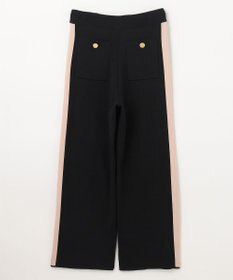 GRACE CONTINENTAL サイドラインニットパンツ