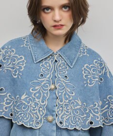 GRACE CONTINENTAL ケープ付カバーオールジャケット