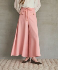 GRACE CONTINENTAL ワイドフレアパンツ ピンク