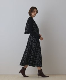 GRACE CONTINENTAL ラメフラワージャガードベスト