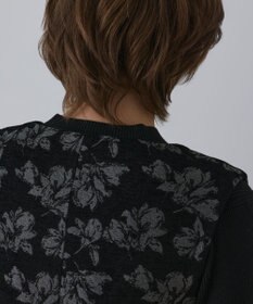 GRACE CONTINENTAL ラメフラワージャガードベスト