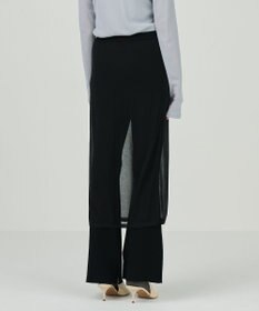 GRACE CONTINENTAL シアーニットパンツ