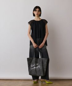 GRACE CONTINENTAL チュールタックノースリーブ