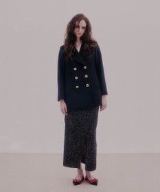 GRACE CONTINENTAL シャイニーニットロングスカート