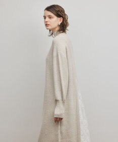 GRACE CONTINENTAL スパンコールニットワンピース