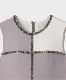 GRACE CONTINENTAL ビジューバイカラードレス