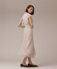 GRACE CONTINENTAL ボウタイプリーツドレス