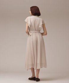 GRACE CONTINENTAL ボウタイプリーツドレス