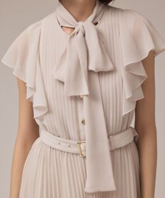 GRACE CONTINENTAL ボウタイプリーツドレス