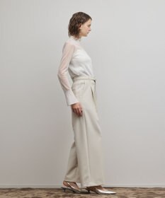 GRACE CONTINENTAL ダブルクロスワイドパンツ