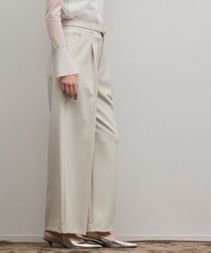 GRACE CONTINENTAL ダブルクロスワイドパンツ