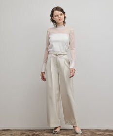 GRACE CONTINENTAL ダブルクロスワイドパンツ