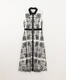 GRACE CONTINENTAL 刺繍フレアドレス