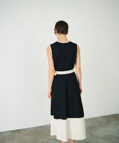 GRACE CONTINENTAL 配色ポンチフレアワンピース