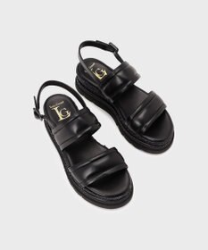 GRACE CONTINENTAL LUCA GROSSI ベルトサンダル ブラック