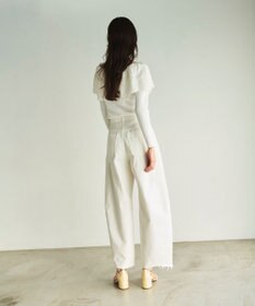 GRACE CONTINENTAL カットワークリブニットトップ