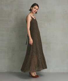 GRACE CONTINENTAL レースキャミドレス ブラウン