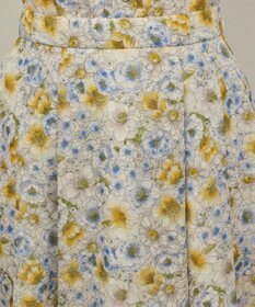 GRACE CONTINENTAL シアーフラワープリントジャガードフレアスカート