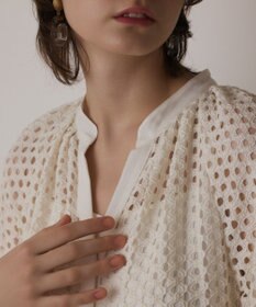 GRACE CONTINENTAL メッシュレースカフタンワンピース