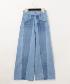 GRACE CONTINENTAL 切替ワイドデニムパンツ