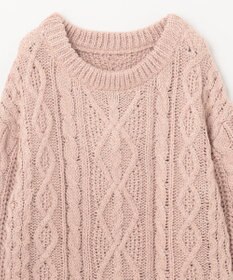 GRACE CONTINENTAL スパングルケーブルニット