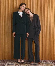 GRACE CONTINENTAL ダブルクロスストレートパンツ