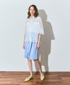 GRACE CONTINENTAL リネンタッチハーフパンツ