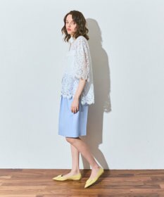 GRACE CONTINENTAL リネンタッチハーフパンツ