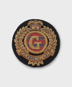 GRACE CONTINENTAL ザリ刺繍Gクラウンブローチ