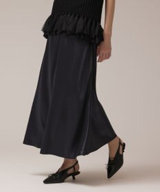 GRACE CONTINENTAL サテンバイアススカート