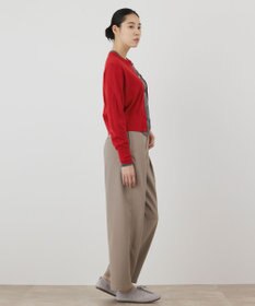 GRACE CONTINENTAL バイカラーウールニットカーディガン